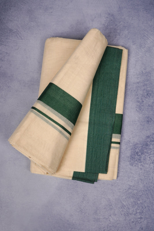 FCD-76C C/D DHOTI  4.00 MTR-Dark Green