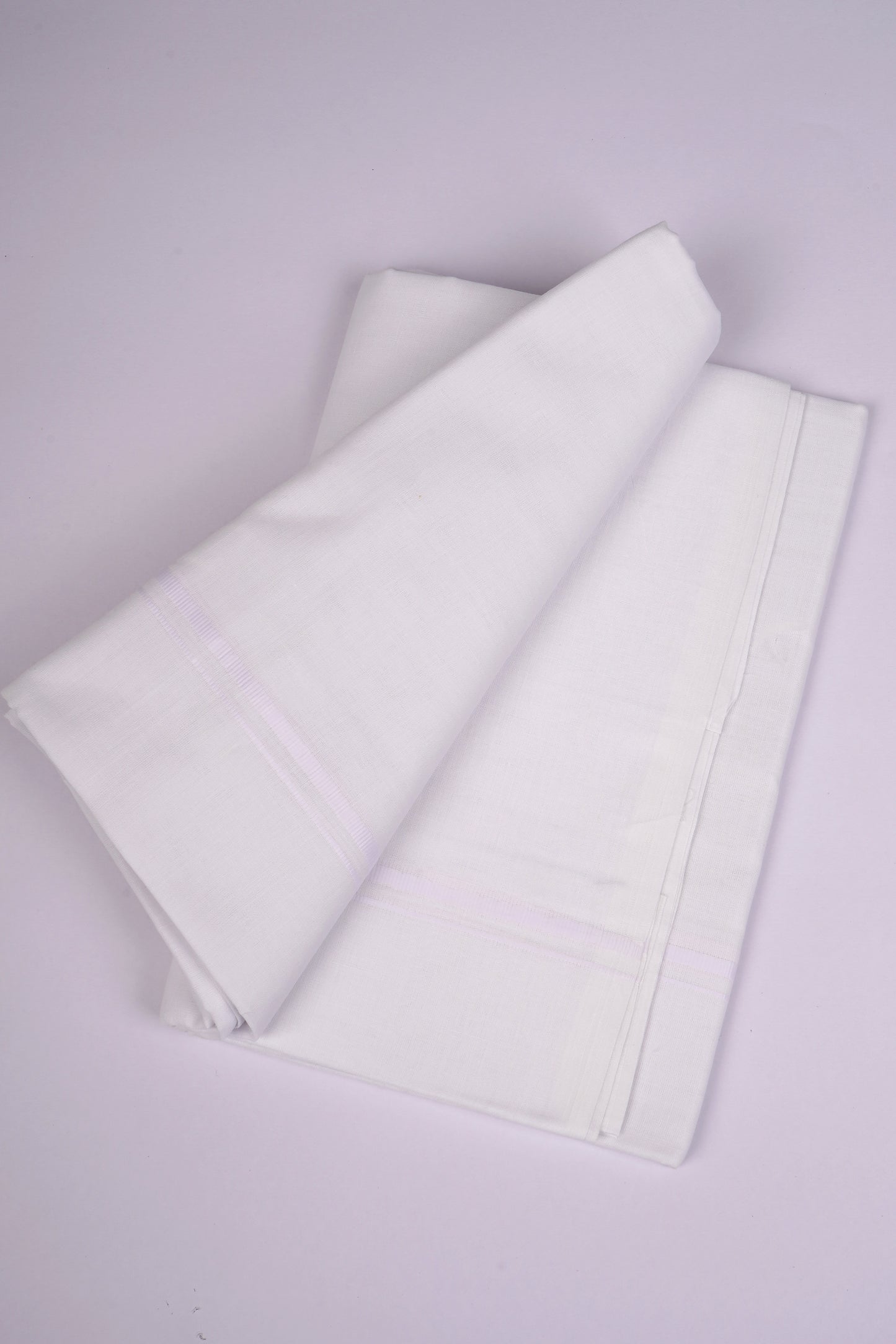 PMD-07 WHITE DOUBLE DHOTI  3.80 MTR