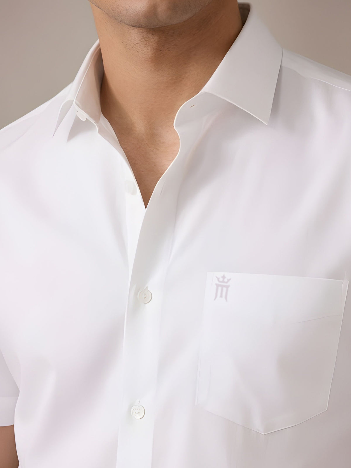 Sun Rays Formal White Shirt For Men