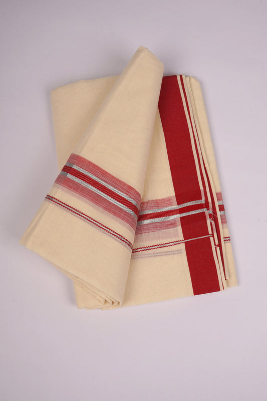 FD-187C C/D DHOTI  3.80 MTR-Red