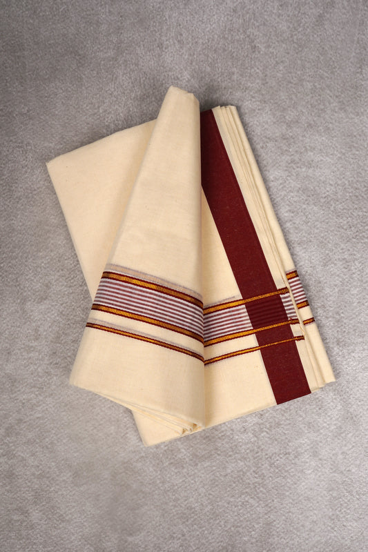 FD-186C C/D DHOTI  3.80 MTR-Maroon