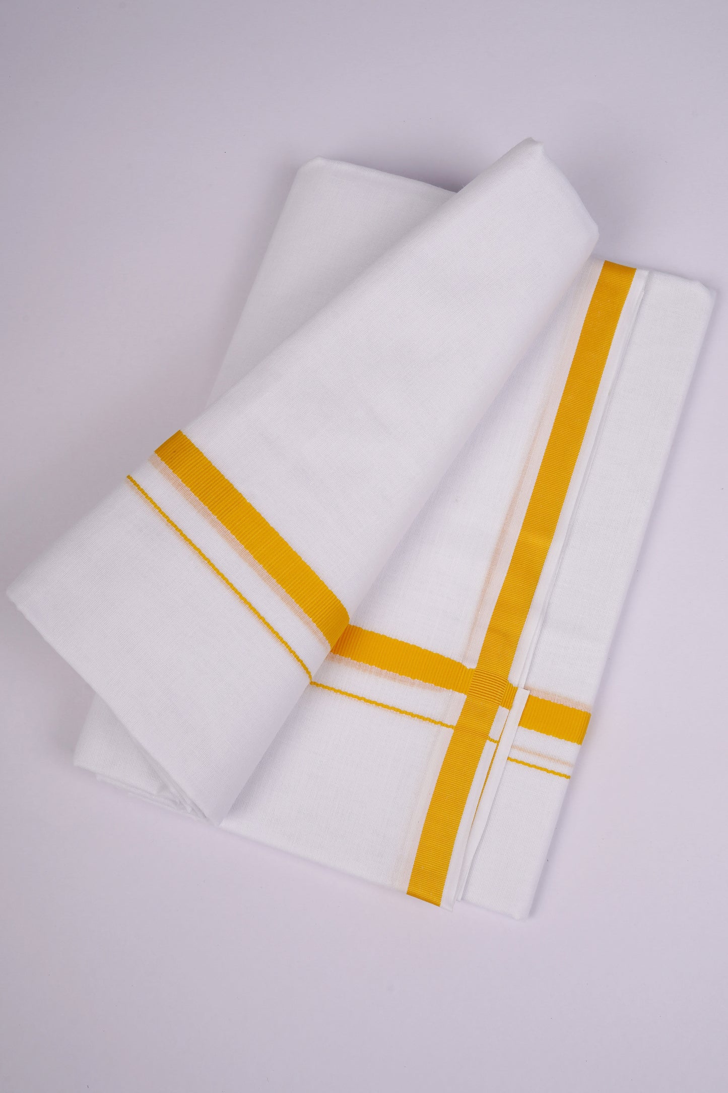 HD-25 W/D DHOTI  3.80 MTR-Gold yellow
