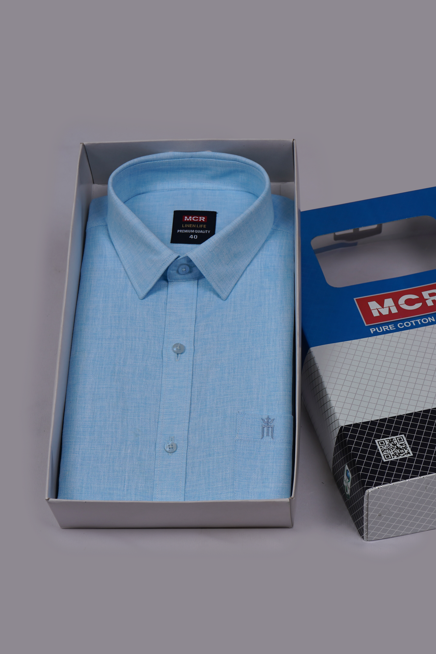 MCR LINEN LIFE 93101 Half Sleeve Formal Color Shirt For Men