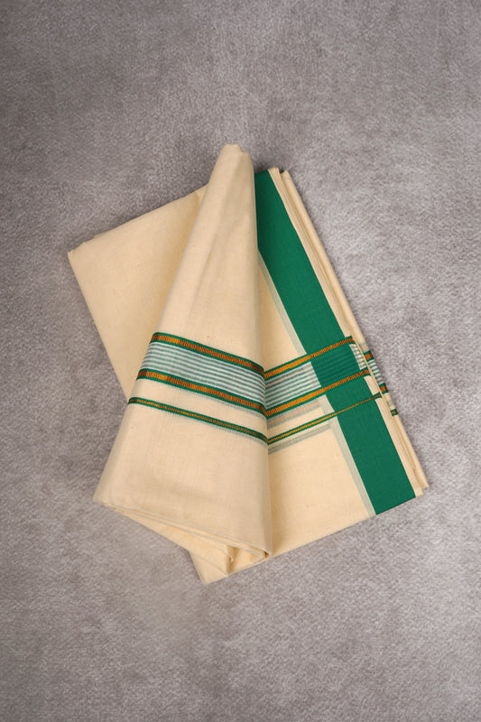 FD-186C C/D DHOTI 3.80 MTR-Dark Green