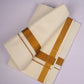 GLD-96C CREAM DOUBLE DHOTI  3.80 MTR