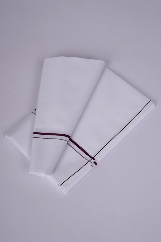 SS-STAIN FREE W/S DHOTI  2.00 MTR - Violet