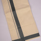 FD-08C CREAM DOUBLE DHOTI  3.80 MTR-Light Green