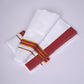 FS-107 W/S DHOTI 2.00 MTR - GOLD RED