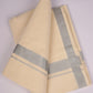 SLD-46C CREAM DOUBLE DHOTI  3.80 MTR