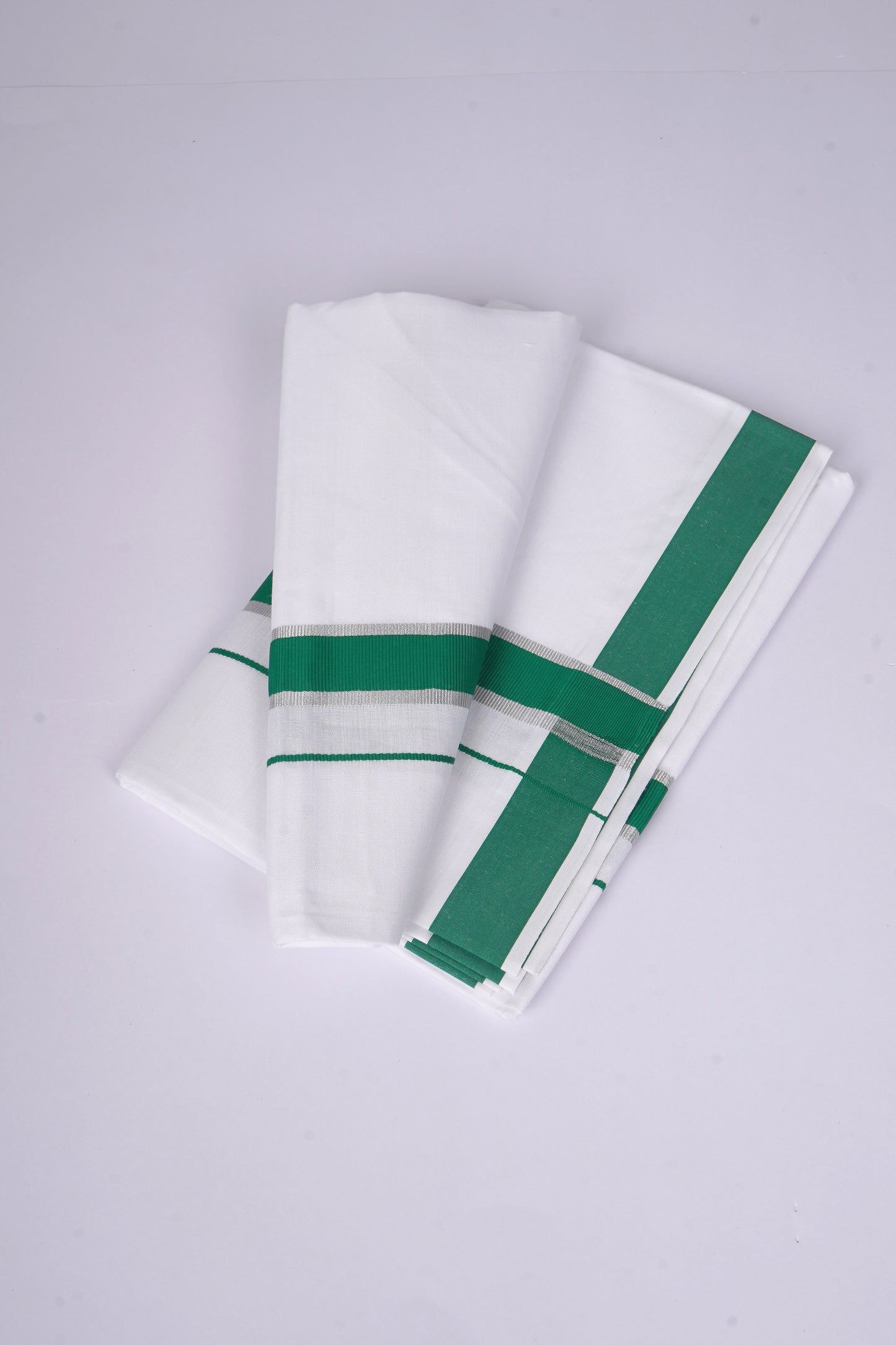 FS-96 W/S DHOTI 2.00 MTR - SILVER GREEN