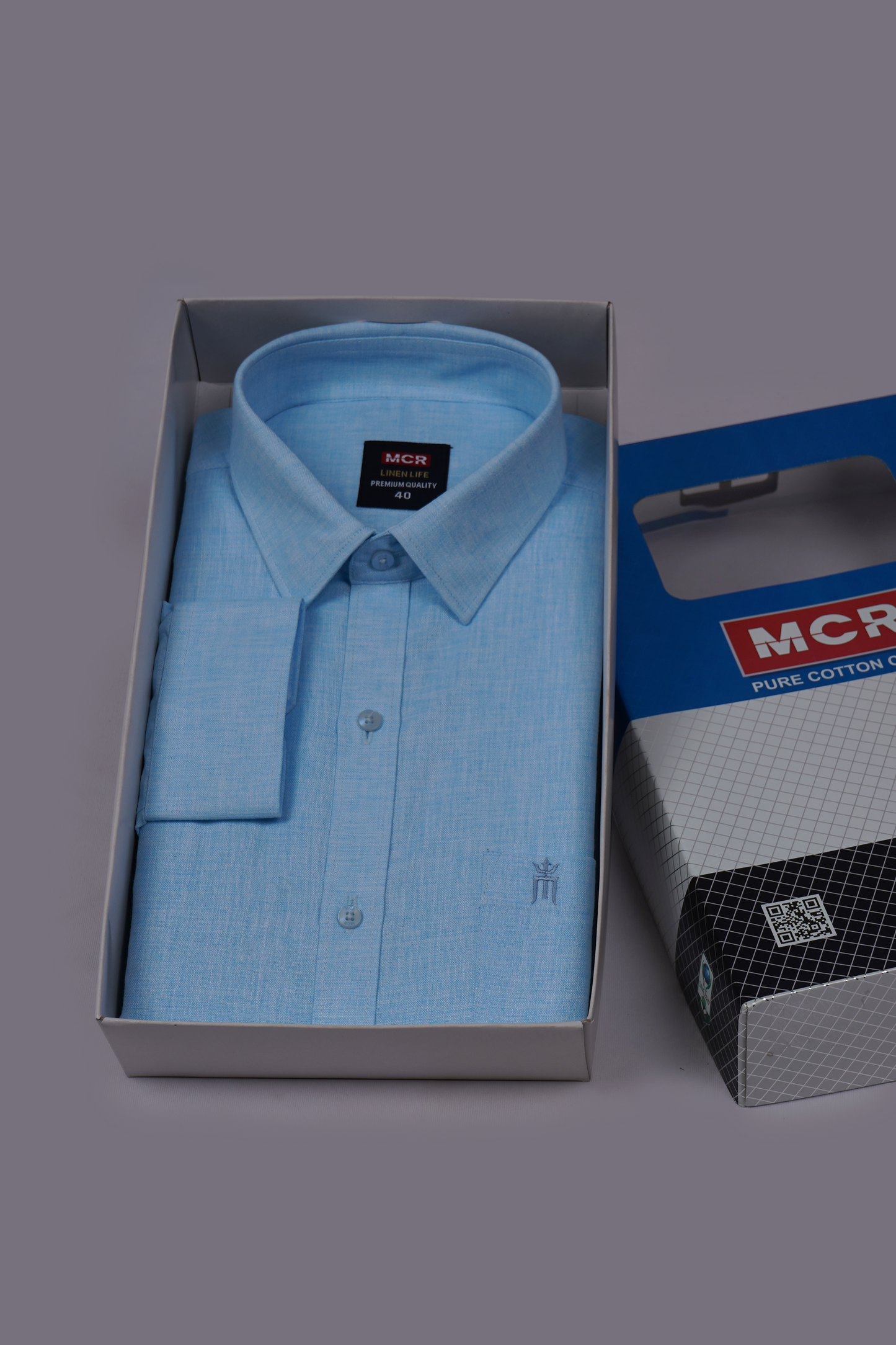 MCR LINEN LIFE 93101 Full Sleeve Formal Color Shirt For Men