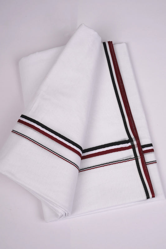 ADMKSR WHITE DOUBLE DHOTHIE 3.80 MTR