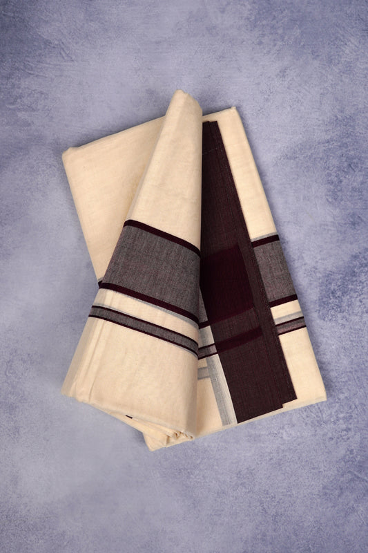 FCD-86C C/D DHOTI  4.00 MTR-Maroon
