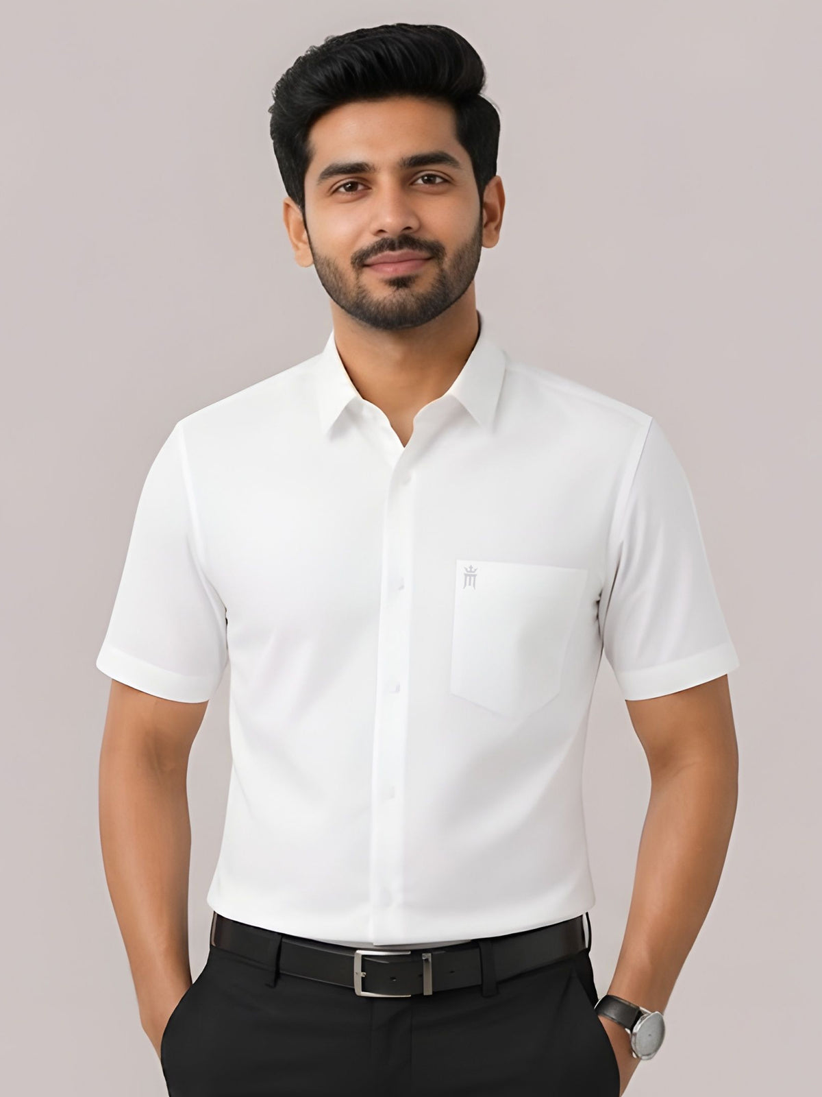 President Formal White Men Shirt