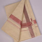 RGD-10C CREAM DOUBLE DHOTI  4.00 MTR