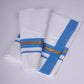 FS-108 W/S DHOTI  2.00 MTR - Blue