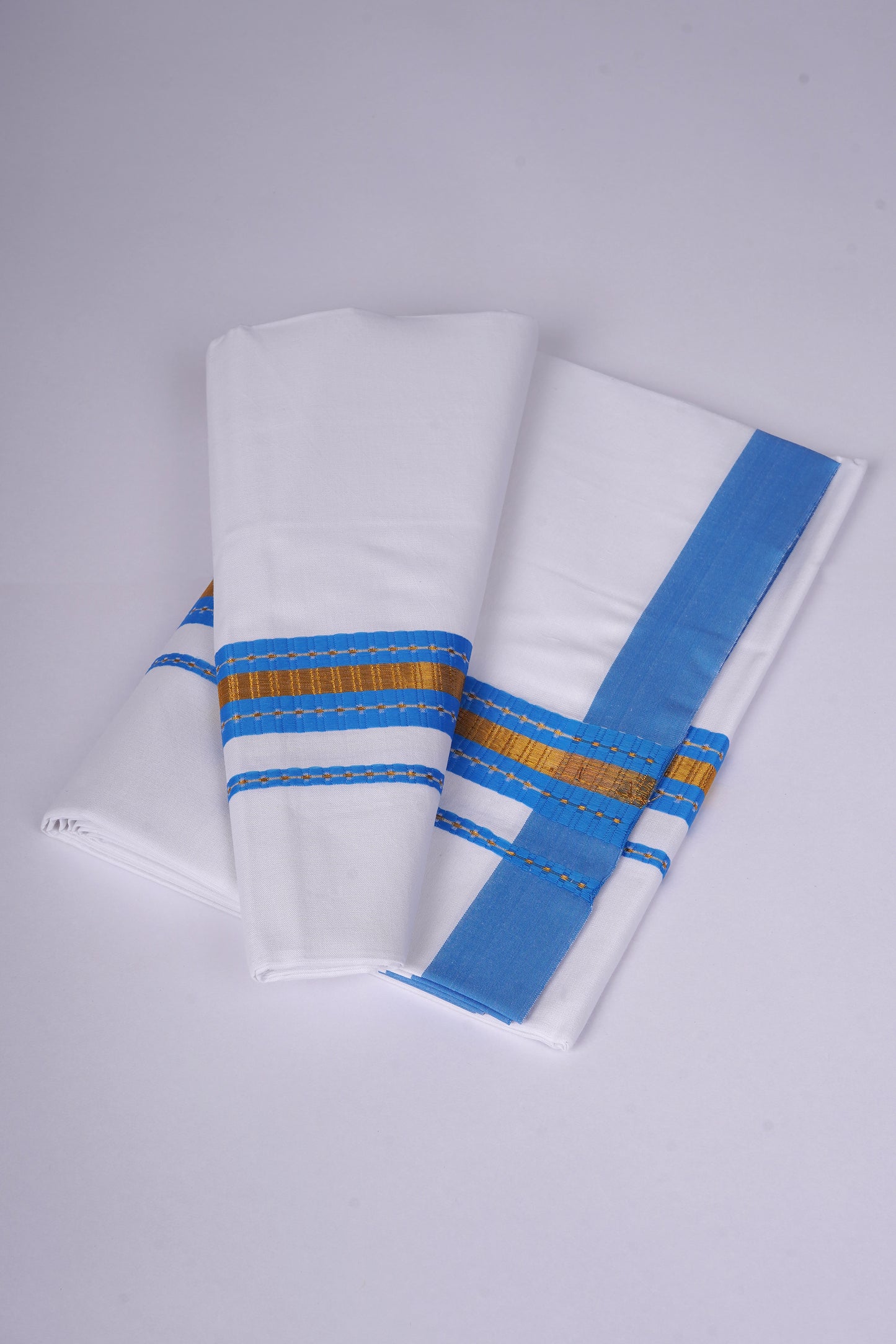 FS-108 W/S DHOTI  2.00 MTR - Blue