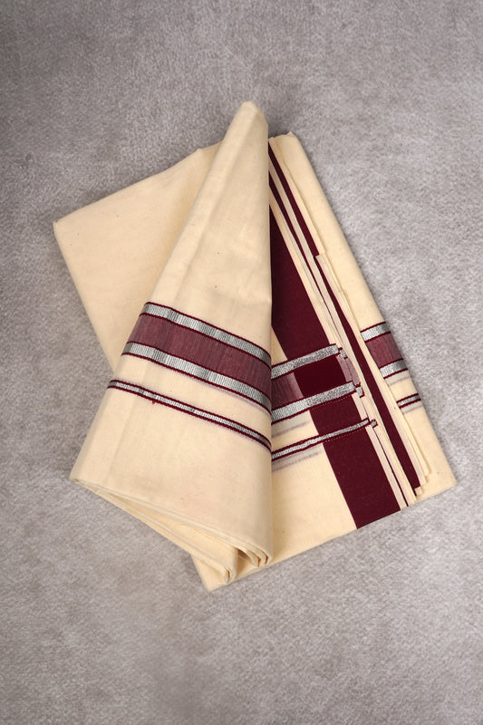 FD-178C C/D DHOTI  3.80 MTR-Dark Brown