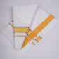 FS-105 W/S DHOTI  2.00 MTR - Silver Yellow