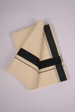 FD-08C CREAM DOUBLE DHOTI  3.80 MTR-Dark Blue