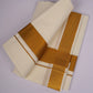 GLD-35C CREAM DOUBLE DHOTI  3.80 MTR