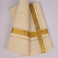 GLD-03C CREAM DOUBLE DHOTI  4.00 MTR