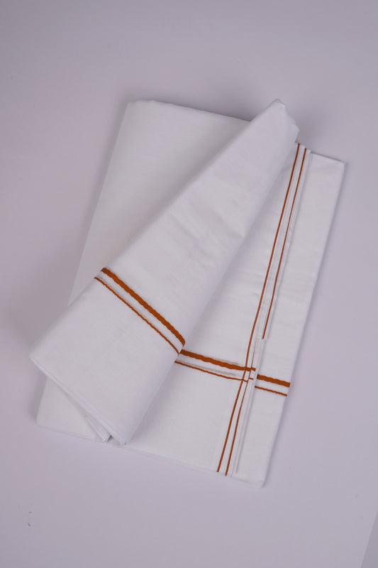 SD-17 W/D DHOTI  4.00 MTR-Brown
