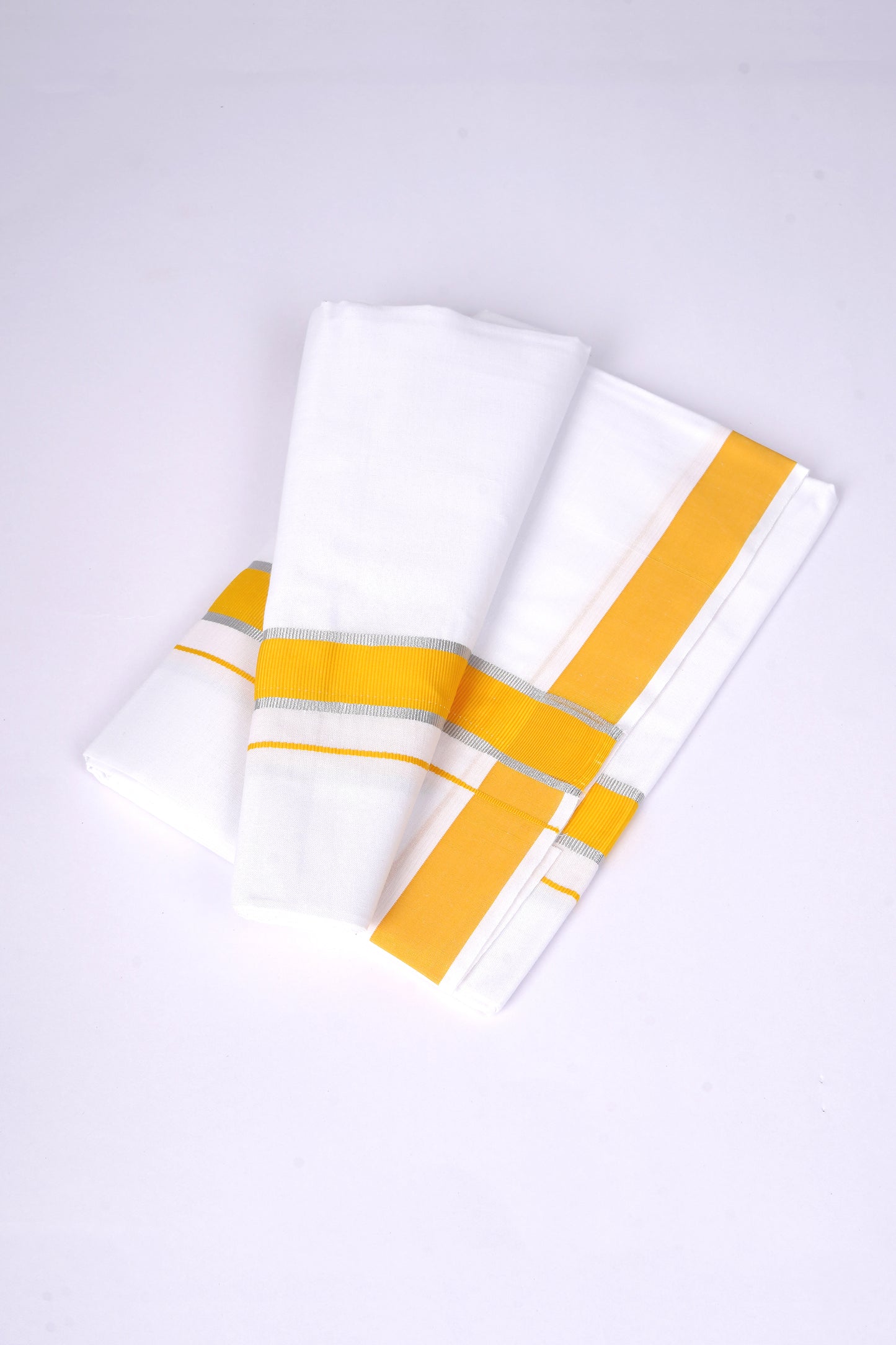 FS-96 W/S DHOTI 2.00 MTR - SILVERYELLOW