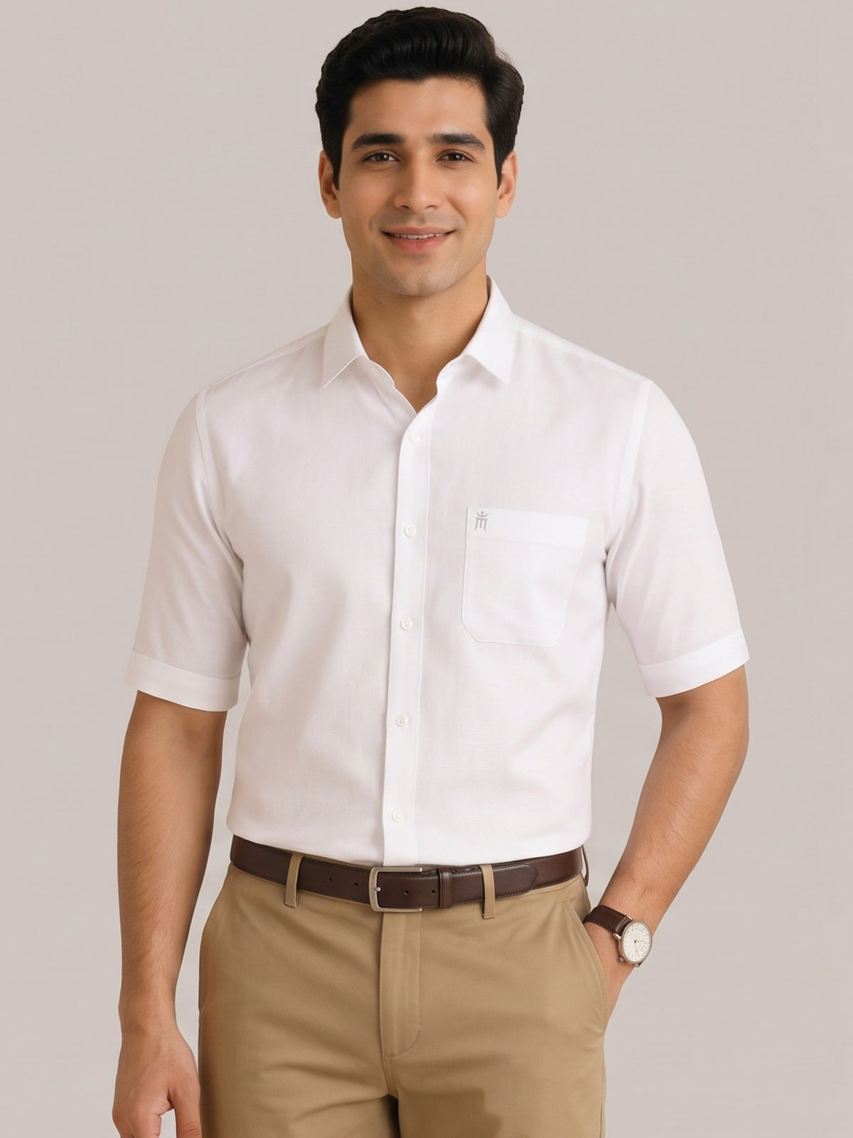 Captain Formal White Shirt For Men