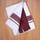 FCD-580 W/D DHOTI 3.80 MTR - Maroon