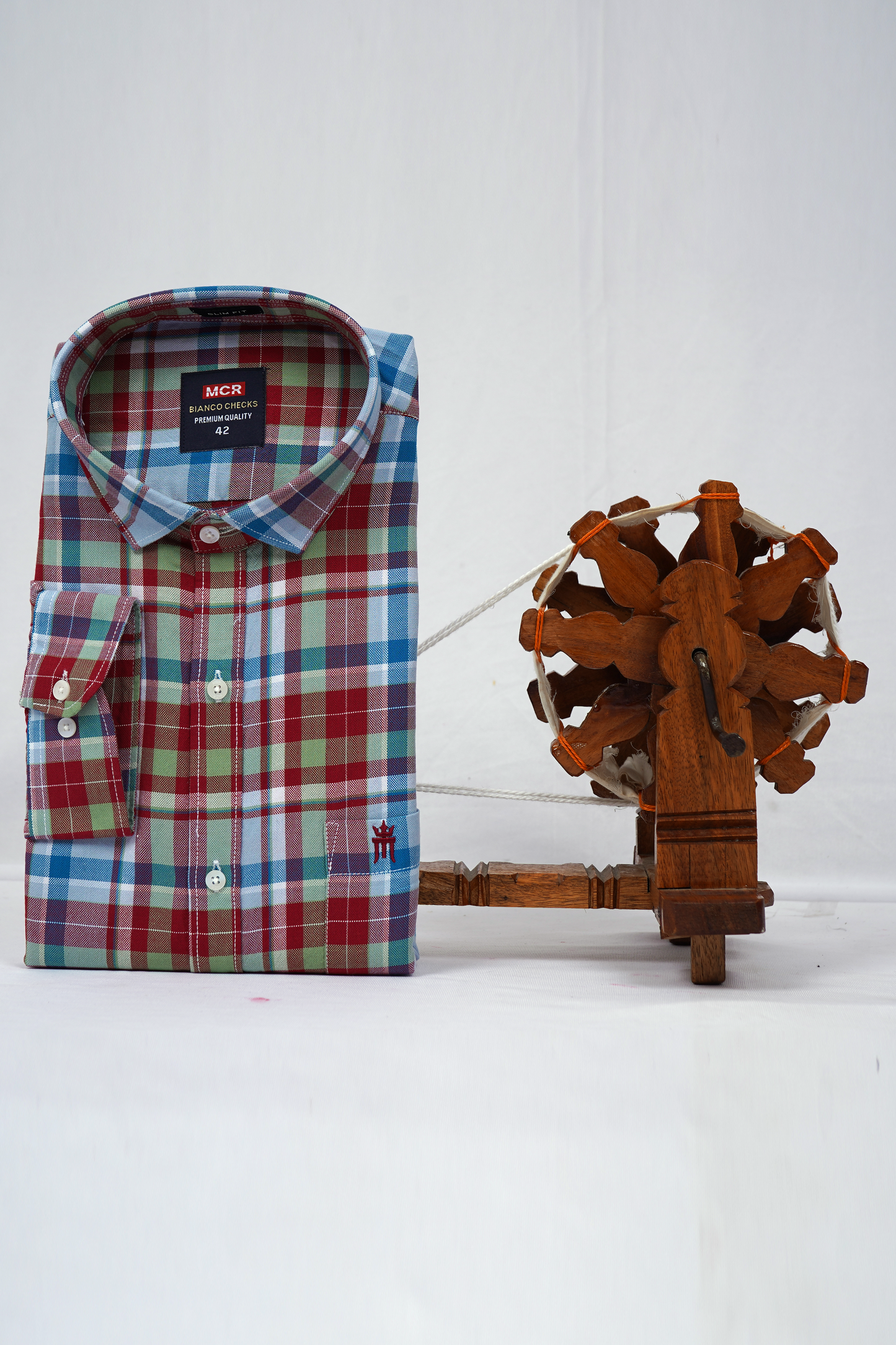 MCR BIANCO CHECKS 91009 Full Sleeve Formal Color Shirt For Men