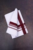 FD-170 W/D DHOTI 3.80 MTR-Dark maroon