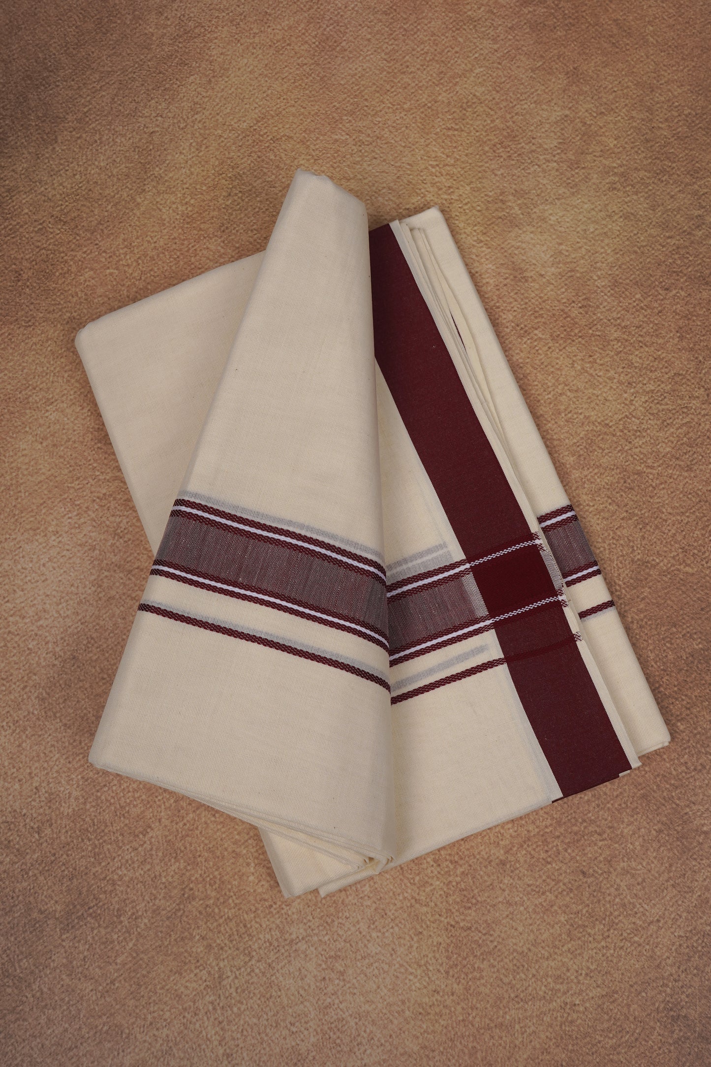 FD-116C C/D DHOTI   3.80 MTR-Dark Maroon