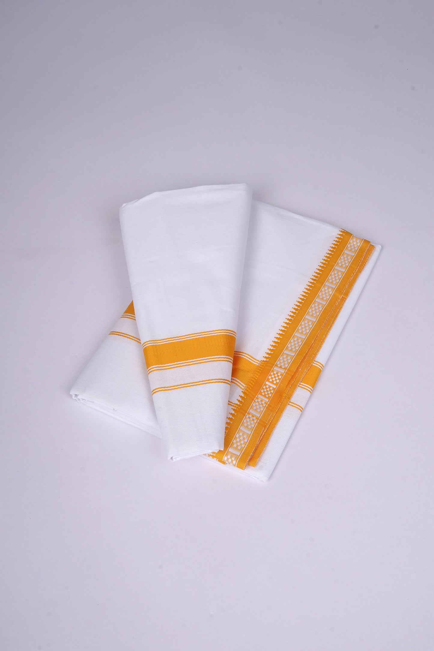 FS-126 W/S DHOTI  1.90 MTR - Yellow