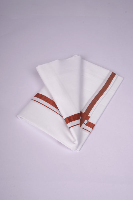 HS-17 STITCH W/S DHOTI  2.00 MTR - Orange