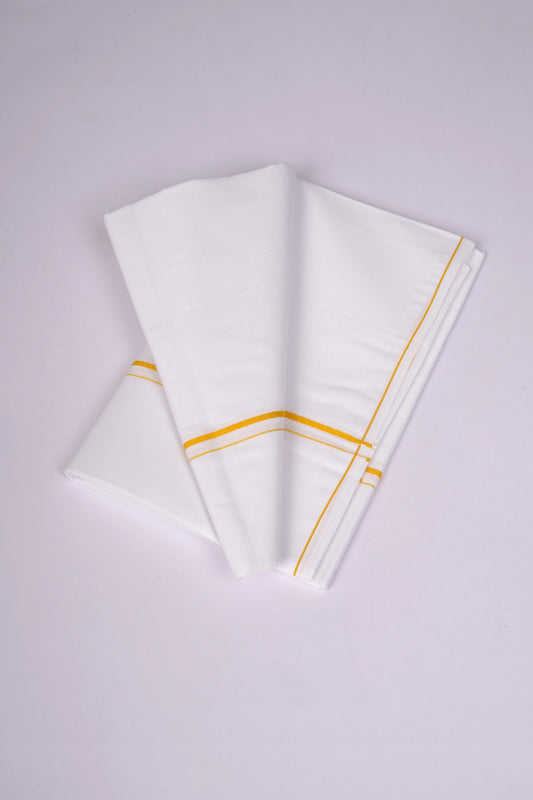 SS-23 W/S DHOTI  1.90 MTR - yellow