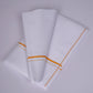 SS-STAIN FREE W/S DHOTI  2.00 MTR - Yellow