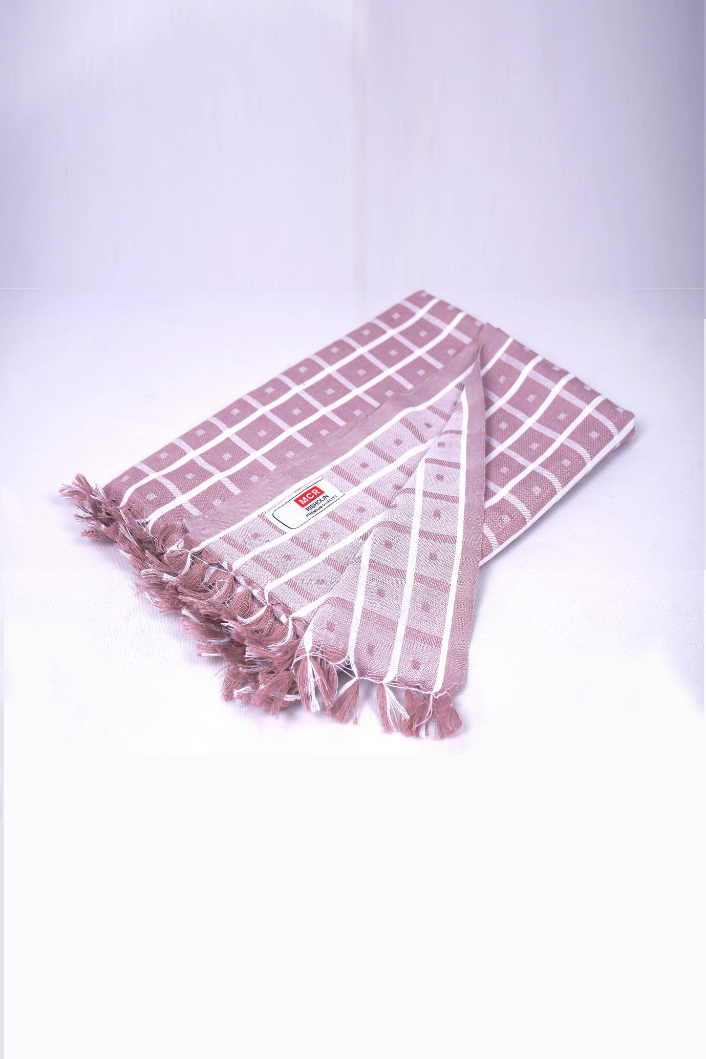 COLOUR BIGCHECK COTTON - CBT-23 BATH TOWEL - 30X60 - LIGHT PINK