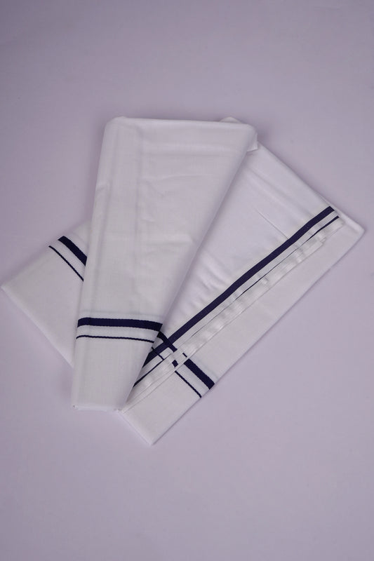 QS-04 W/S DHOTI  2.00 MTR - Dark Blue