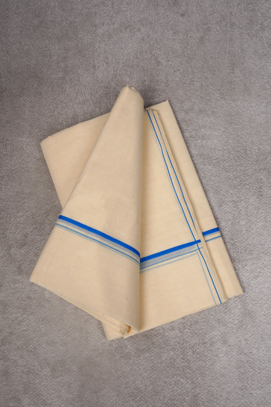 SD-07C C/D DHOTI  3.80 MTR-Blue