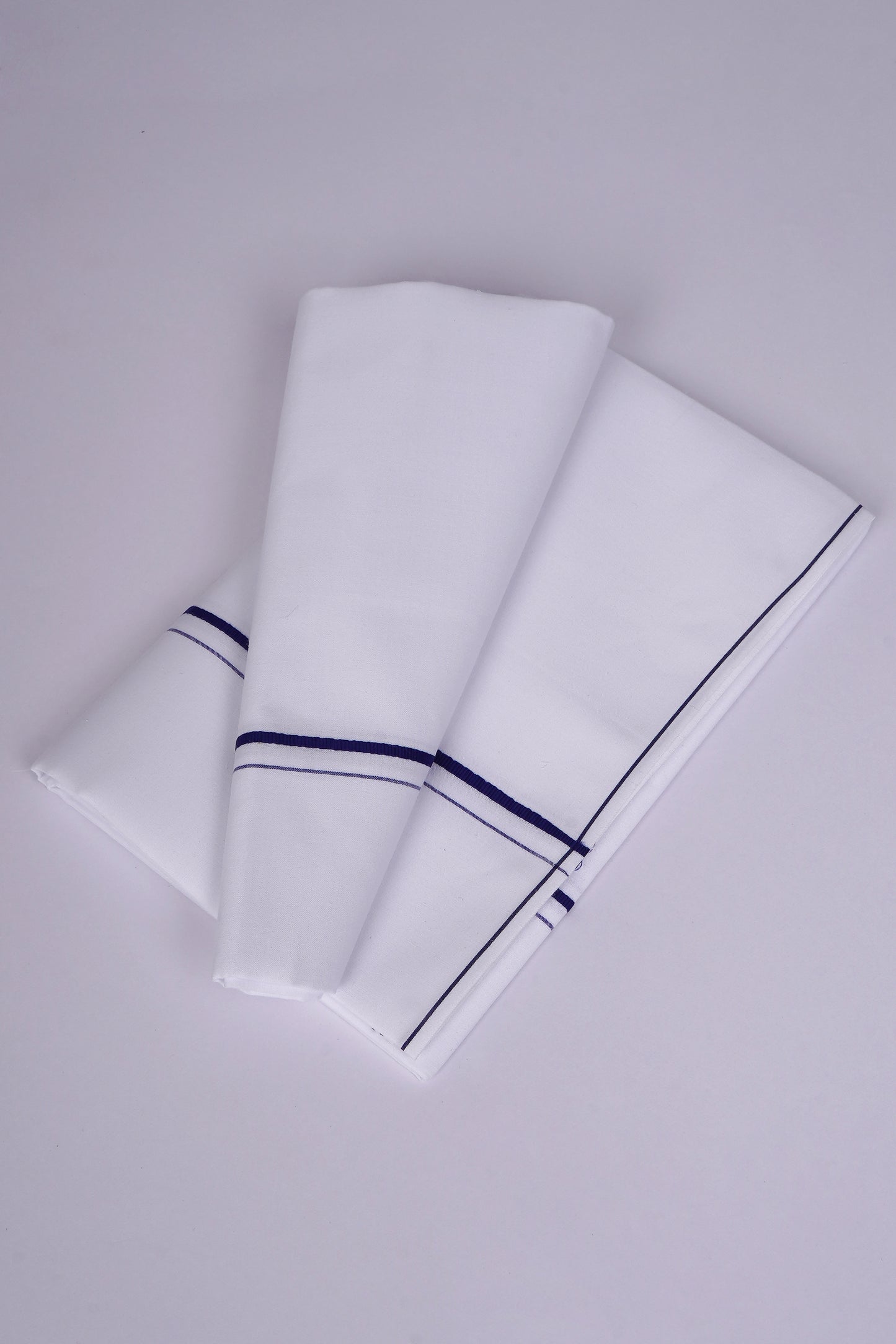 SS-STAIN FREE W/S DHOTI  2.00 MTR - Dark Blue