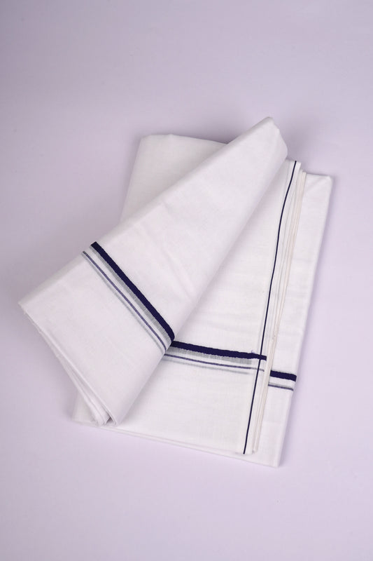 SD-03 W/D DHOTI  3.80 MTR-Dark Blue