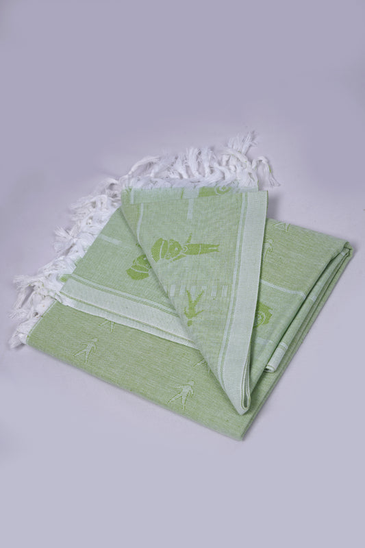 JACQU COTTON COTTON - CBT-19 BATH TOWEL - 30X60 - GREEN