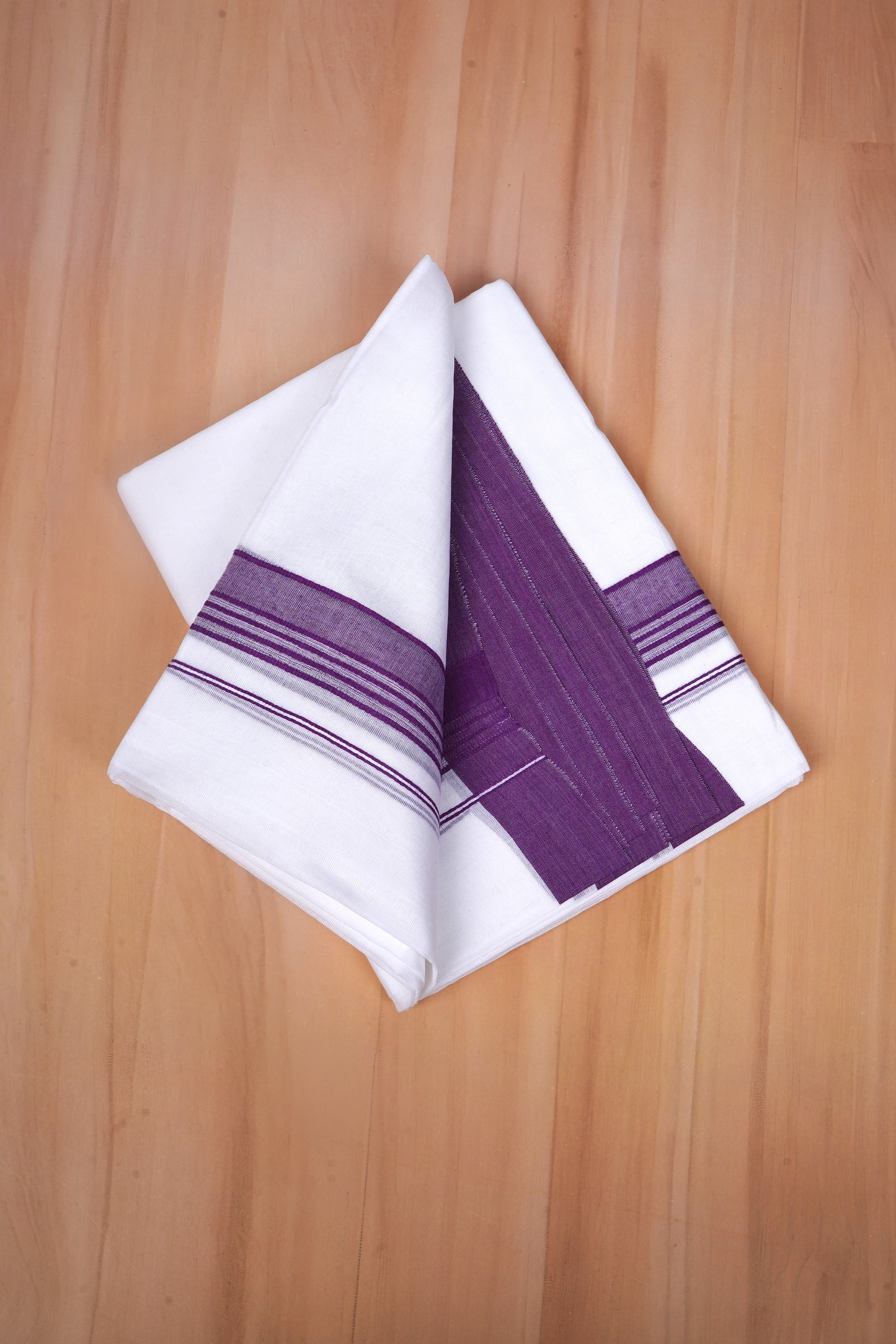 FCD-580 W/D DHOTI 3.80 MTR - Dark Purple