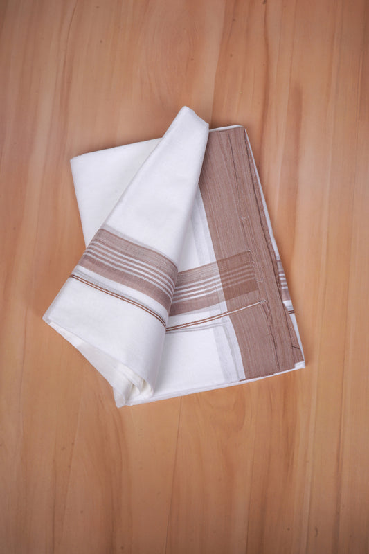 FCD-581 W/D DHOTI 3.80 MTR - Brown