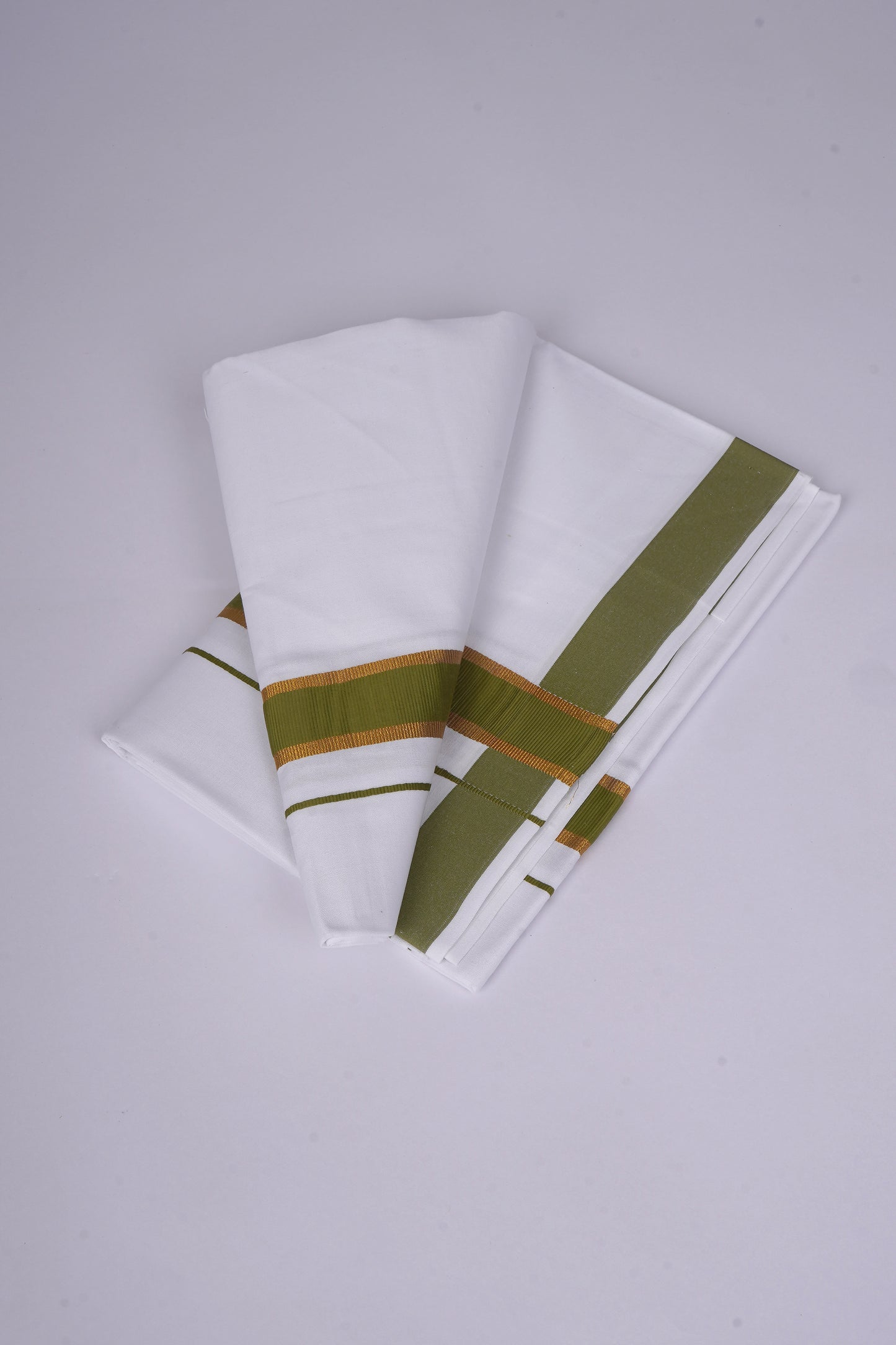 FS-115 W/S DHOTI 2.00 MTR - GOLD GREEN