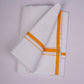 HD-28 W/D DHOTI  3.80 MTR-YELLOW