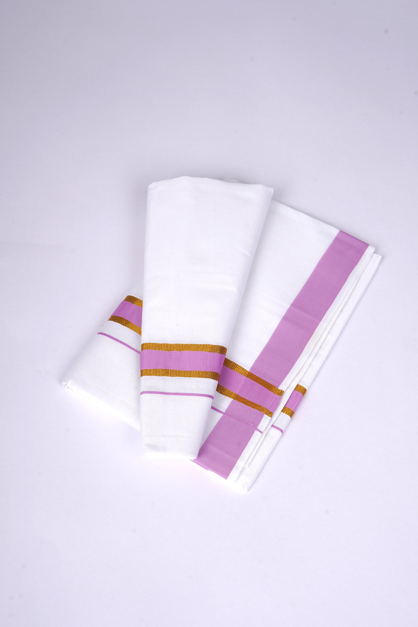 FS-115 W/S DHOTI 2.00 MTR - GOLD PINK