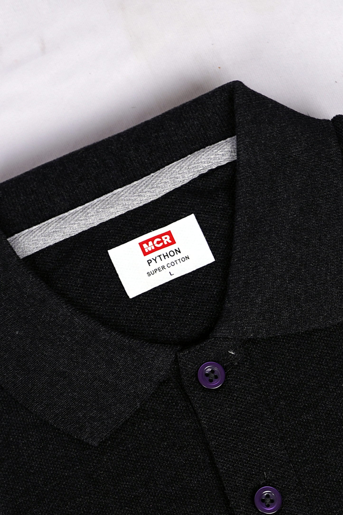 Python Plain Chargoal Milange Color T-Shirt - 70003