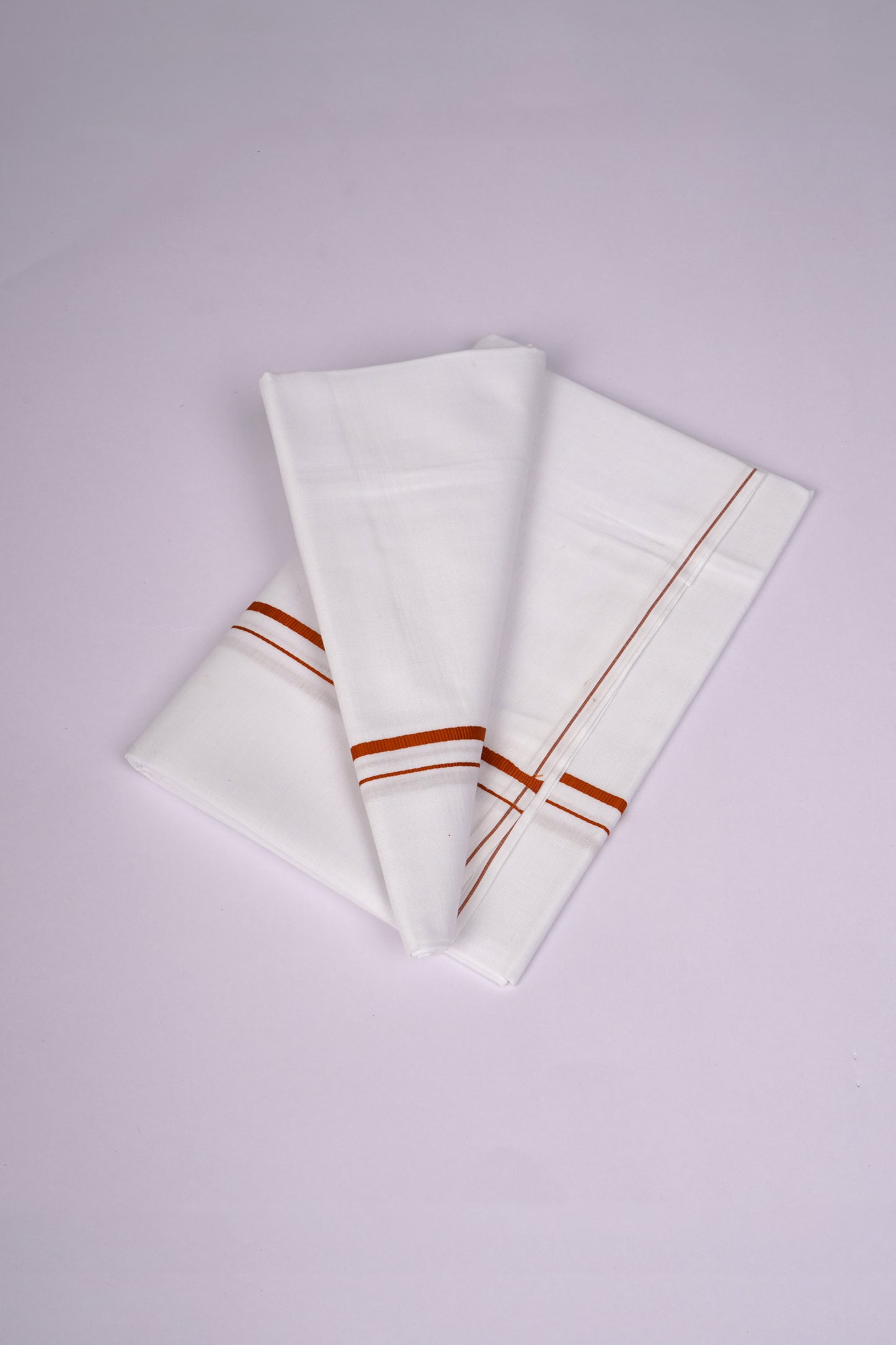 SS-21 STITCH W/S DHOTI  2.00 MTR - Dark Orange
